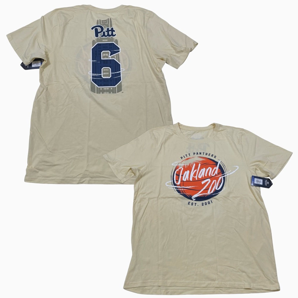 NCAA Pitt Panthers Size XXL Pastel-Yellow Tee NWT (Retail Price $22)
